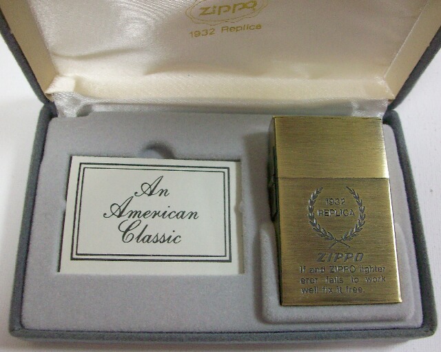 画像: １９３２ FIRST ORIGINAL REPLICA！１９８９年 月桂樹 真鍮古美 ZIPPO 未使用品！