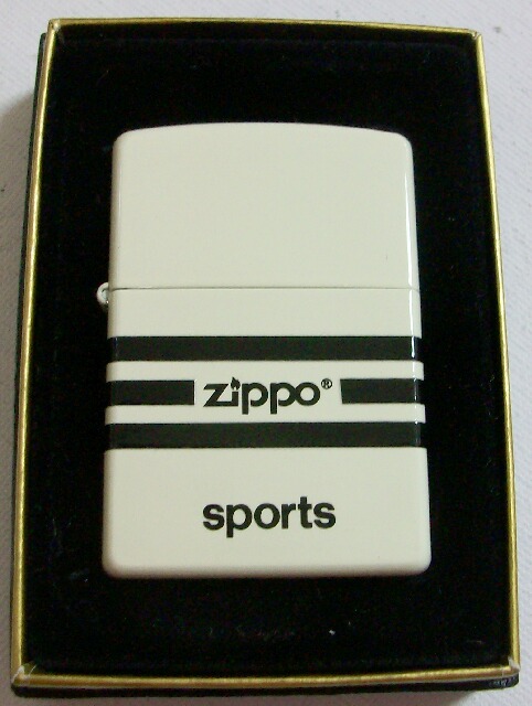 画像1: ★ジッポースポーツ！SPORTS ２００２年１０月 全面アイボリー  ZIPPO！新品