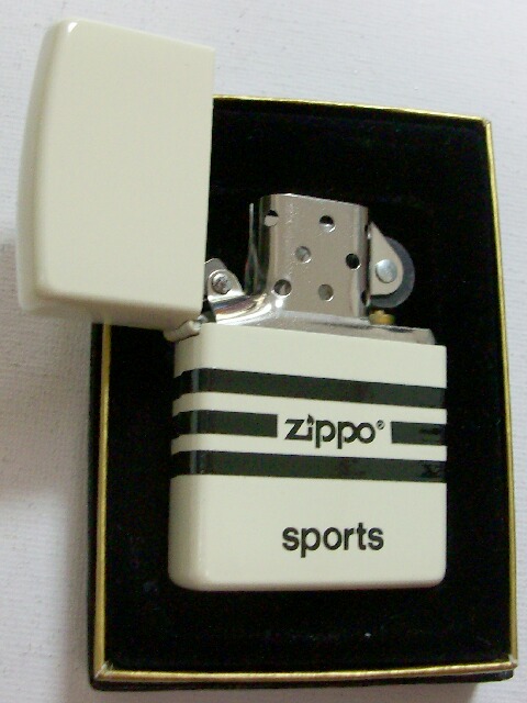 画像: ★ジッポースポーツ！SPORTS ２００２年１０月 全面アイボリー  ZIPPO！新品