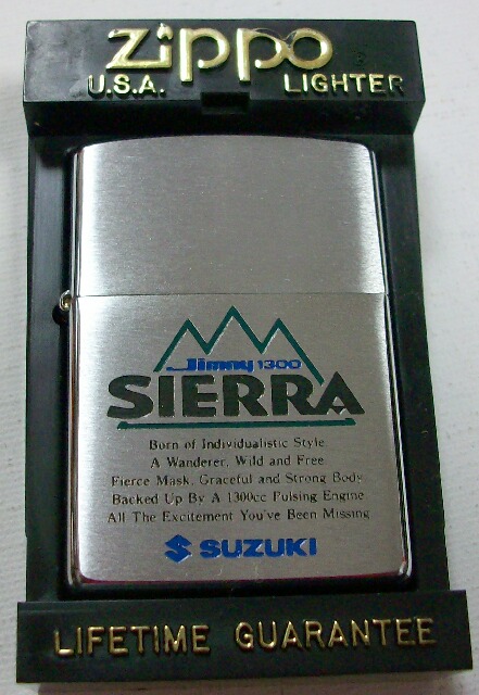 画像: SUZUKI！スズキ　ジムニー１３００　SIERRA　１９９８年　ZIPPO！新品