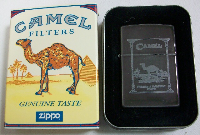 画像: ☆キャメル！CAMEL １９９８年１１月 ミッドナイトクローム 両面デザイン ZIPPO！未使用品