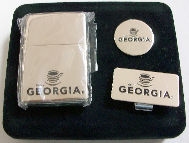 画像: ☆GEORGIA！ジョージア 缶コーヒー ２００５年 ZIPPO＆ゴルフ小物セット！新品