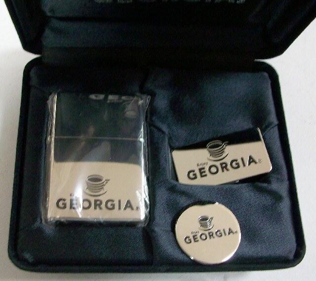 画像: ☆GEORGIA！ジョージア 缶コーヒー ２００５年 ZIPPO＆ゴルフ小物セット！新品