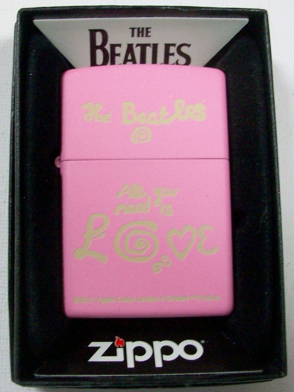 画像: ☆THE BEATLES！ビートルズ！２０１１年 ピンク PINK USA ZIPPO！新品