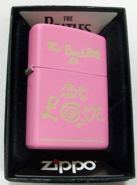 画像: ☆THE BEATLES！ビートルズ！２０１１年 ピンク PINK USA ZIPPO！新品