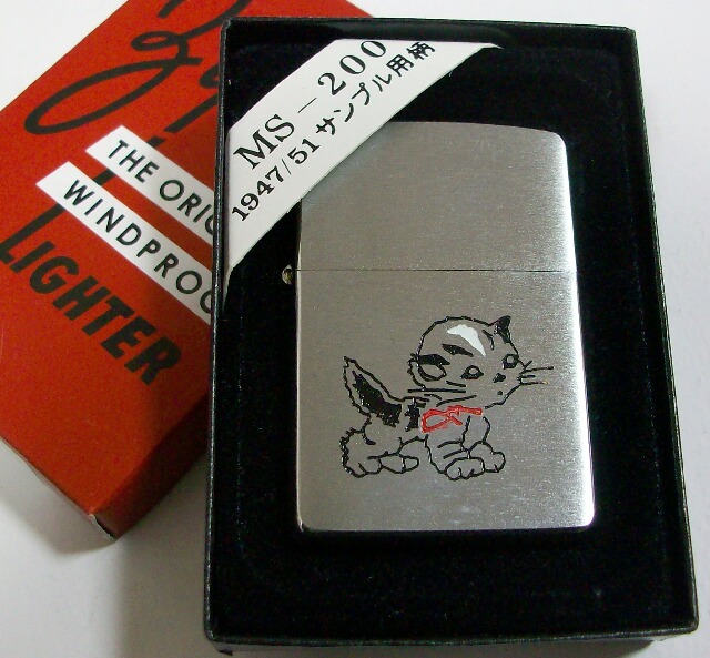 画像: ☆１９４８年 復刻 セールスマン用サンプル柄 ネコ 両面デザイン ZIPPO！新品