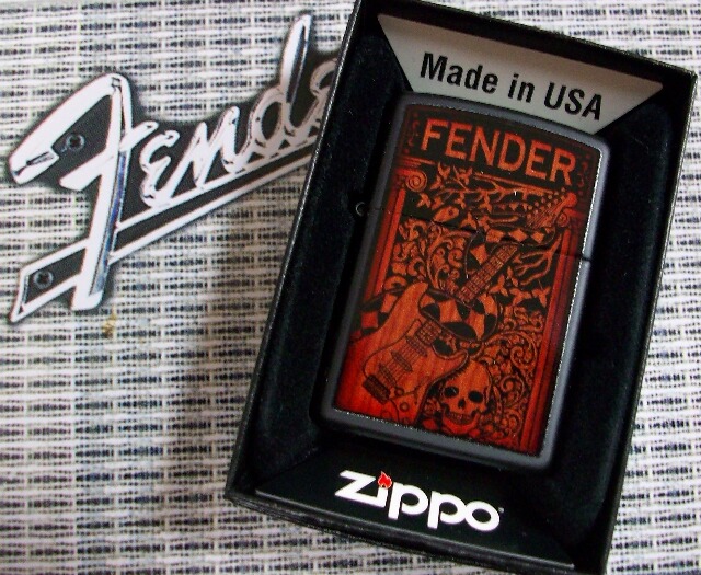 画像: ☆Fender USA！フェンダー オリジナル Voodoo Black ２０１４年 Zippo！新品