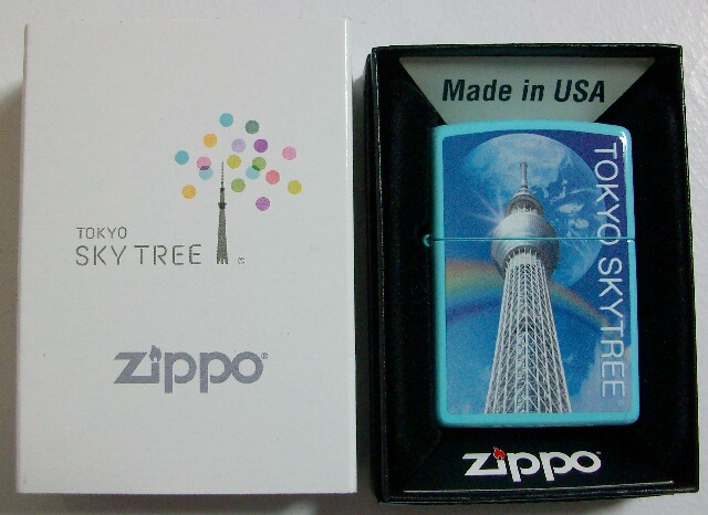 画像: ☆東京スカイツリー！TOKYO－SKYTREE 公認 スカイブルー ２0１１年 ZIPPO！新品