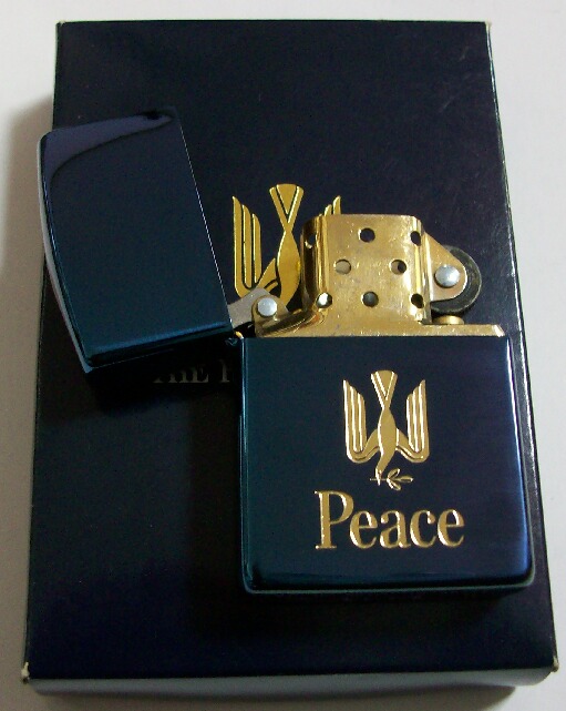 画像: The Peace！ピース ブルーチタン １９９５年製 最初期キャンぺーン  ZIPPO！新品