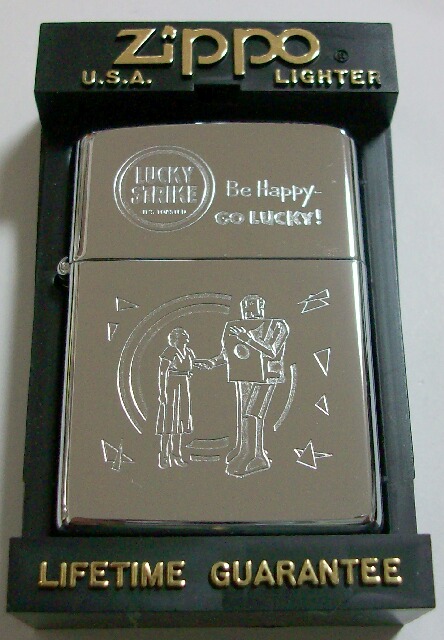 画像: ☆ラッキー・ストライク １９９２年 Ｂｅ Ｈａｐｐｙ－Ｇｏ ＬＵＣＫＹ！ＺＩＰＰＯ！新品Ｃ