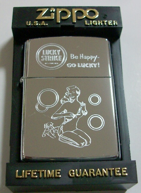 画像: ☆ラッキー・ストライク １９９２年 Ｂｅ Ｈａｐｐｙ－Ｇｏ ＬＵＣＫＹ！ＺＩＰＰＯ！新品B