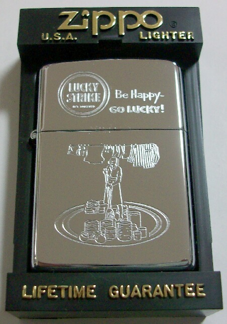 画像1: ☆ラッキー・ストライク １９９２年 Ｂｅ Ｈａｐｐｙ－Ｇｏ ＬＵＣＫＹ！ＺＩＰＰＯ！新品Ｄ