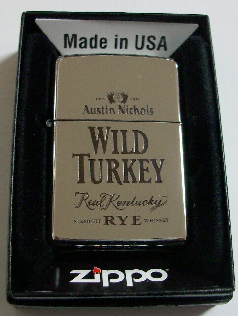 画像1: ☆ワイルド・ターキー ＷＩＬＤ ＴＵＲＫＥＹ ＲＹE ２０１０年 ★非売品 ZIPPO！新品D