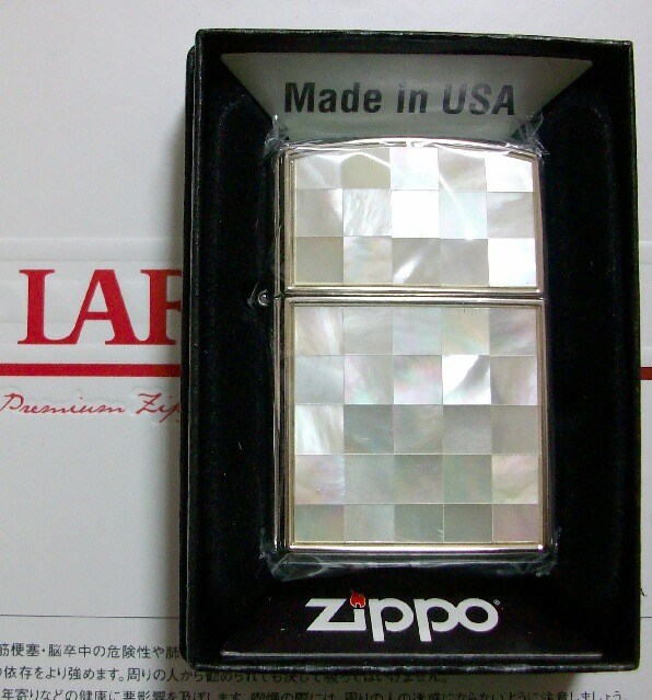 画像: ★ラーク！LARK  ＷＥＢ限定　天然貝シェル・モザイク 当選 ZIPPO！新品