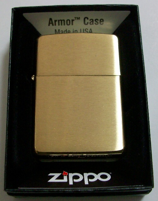 画像1: ＃１６８ アーマー！Armor Brushed Brass 真鍮無垢 ZIPPO！新品