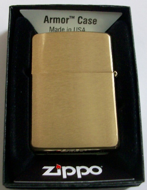 画像: ＃１６８ アーマー！Armor Brushed Brass 真鍮無垢 ZIPPO！新品