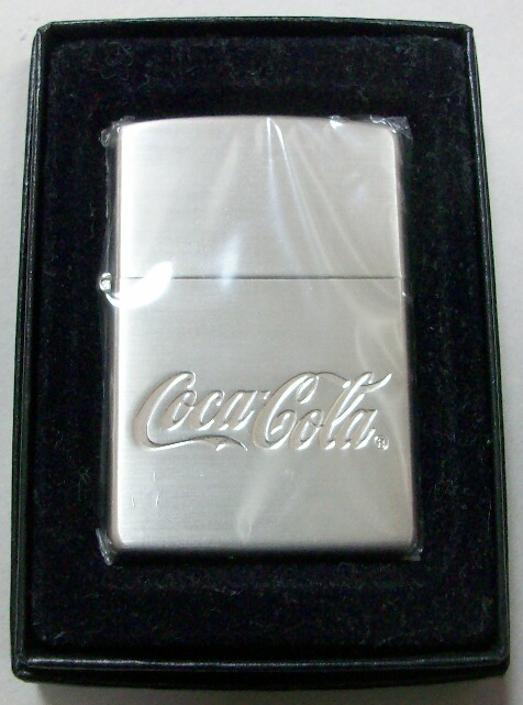 コカ・コーラ！Coca-Cola ２００８年 ロゴ 銀加工 ZIPPO！新品 