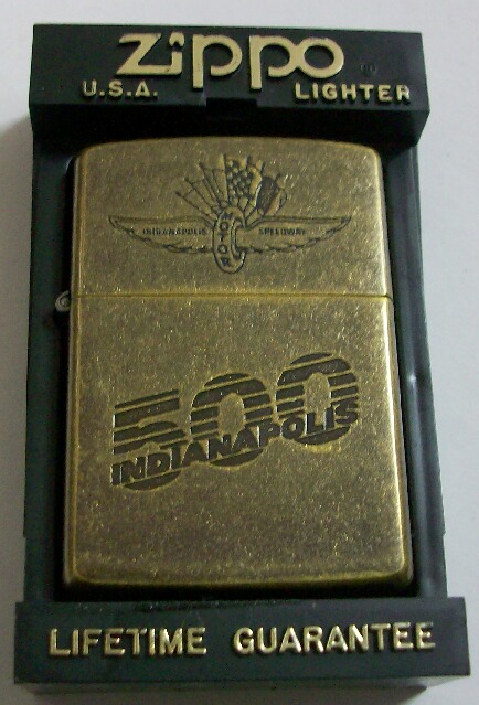 画像1: ★１９９２年 ＩＮＤＩＡＮＡ ＰＯＬＩＳ！インディ５００ 真鍮バレル ＺＩＰＰＯ！新品