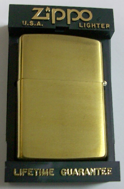 画像: ★マールボロ！Marlboro １９９２年 黒ロゴ 真鍮 Solid Brass Ｚｉｐｐｏ！新品