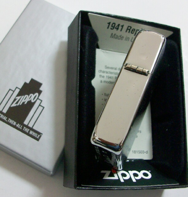 画像: ☆１９４１Replica Brushed Chrome ２０１８年 旧ボトム PATナンバー刻印モデル ZIPPO！新品