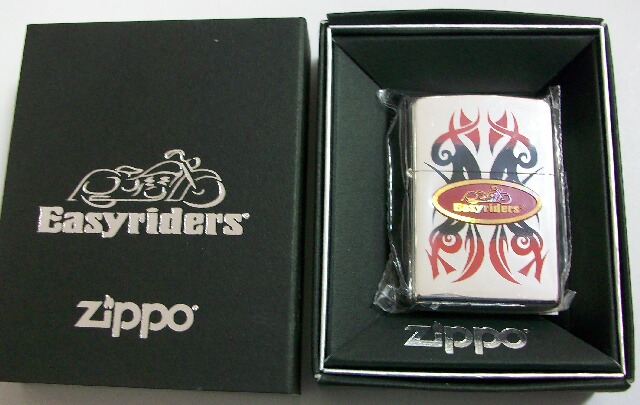 画像: ☆イージーライダース！Easyriders ２００３年 刺青風 シャイニーメタル ZIPPO！新品