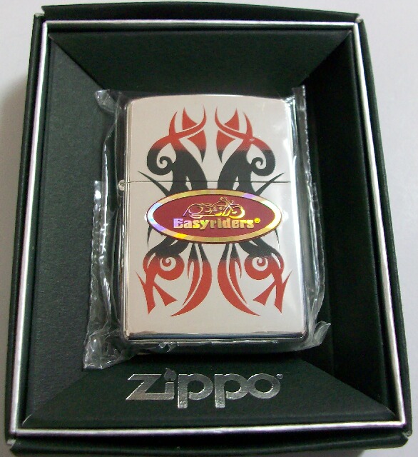 画像: ☆イージーライダース！Easyriders ２００３年 刺青風 シャイニーメタル ZIPPO！新品