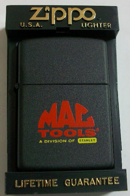 ☆マック・ツールス！MAC TOOLS ロゴ ２００１年 ブラック Zippo！新品 