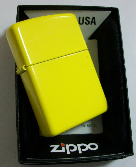 画像: ☆人気の・・レモンイエロー Lemon Yellow ２０１４年 ＵＳＡ ＺＩＰＰＯ！新品