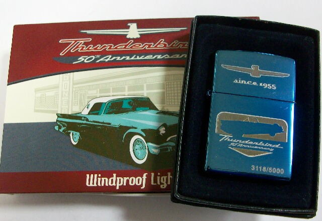 激レア Zippo ジッポ Ford 100周年Thunderbird-