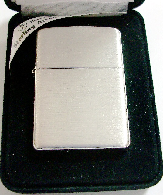 画像: ★銀無垢！＃２７ 純銀 スターリング・アーマー ２０２３年製 サテン Sterling Armoｒ Zippo！新品