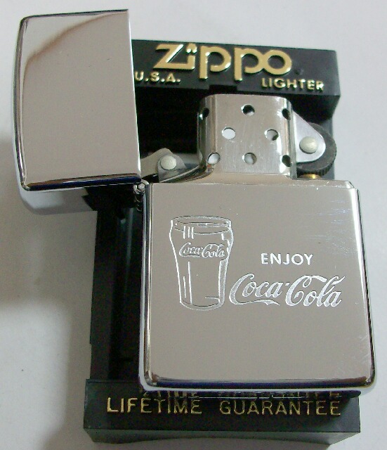 画像: コカ・コーラ！１９９１年 Ｅｎｊｏｙ　Ｃｏｃａ－Ｃｏｌａ　コーラグラス ＃２５０ ZIPPO！新品