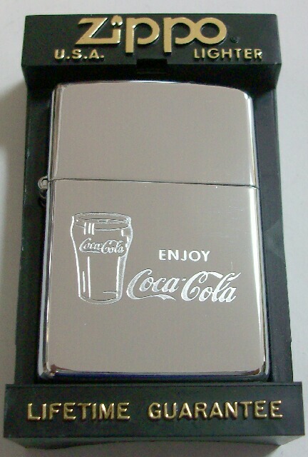 画像: コカ・コーラ！１９９１年 Ｅｎｊｏｙ　Ｃｏｃａ－Ｃｏｌａ　コーラグラス ＃２５０ ZIPPO！新品