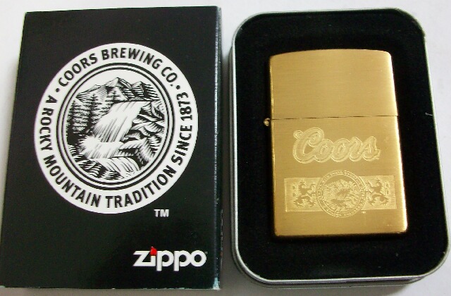 画像: ☆ＣＯＯＲＳ！クアーズ 米国老舗ビール ２００７年 真鍮ソリッドブラス ＺＩＰＰＯ！新品