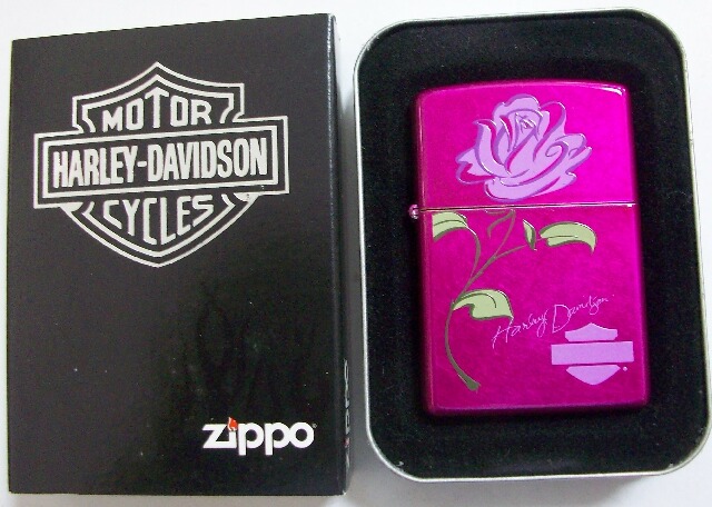 画像: ☆HARLEY-DAVIDSON！本場 ＵＳＡ お洒落な・・ＲＯＳＥ　ＺＩＰＰＯ！新品 その１