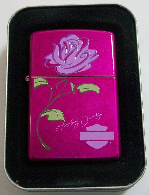 画像: ☆HARLEY-DAVIDSON！本場 ＵＳＡ お洒落な・・ＲＯＳＥ　ＺＩＰＰＯ！新品 その１