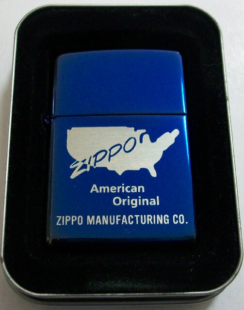 画像: ★廃番カラー！MOOD INDIGO　インディゴ・ブルー　米合州国デザイン ２００３年 ZIPPO！新品E