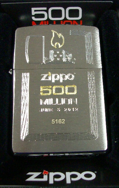 大好き ジッポーライター： 限定 Zippo 500ミリオン Million 5億個達成