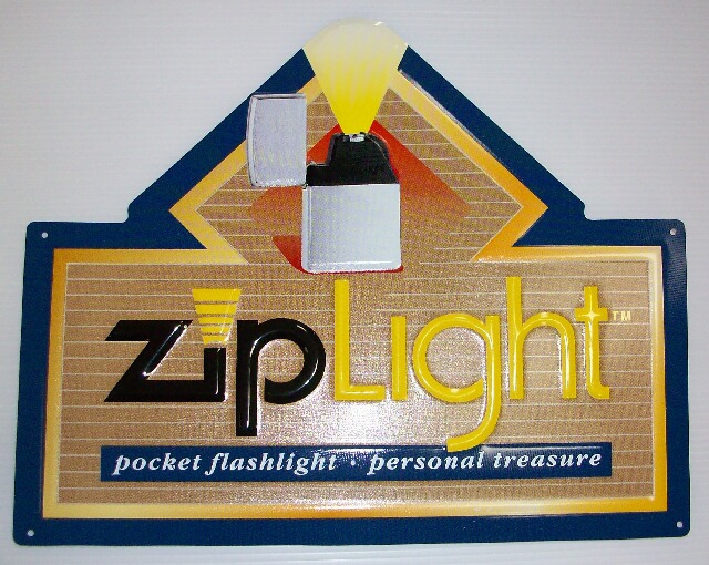 画像: ☆ZIPPO社　１９９０年代　PRメタルプレート！ジップライト　Zip Light　新品