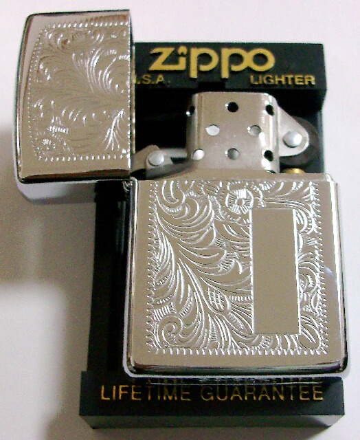 画像: ☆１９９５年８月（H） VINTAGE 名品 ＃３５２ ベネチアン柄 両面 ZIPPO！新品未使用品