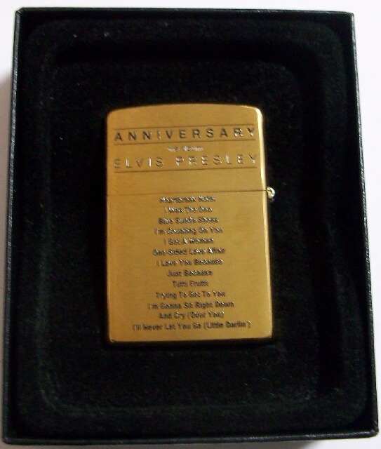 画像: ☆ELVIS PRESLEY！ファ―スト・アルバム ５０周年記念 世界限定 ２００６年 真鍮 BRASS ZIPPO！未使用品