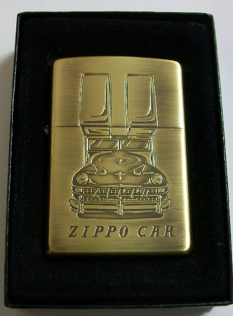 画像: ☆ZippoCar！ジッポーカー　渋い・・真鍮古美 両面車デザイン ２００７年 ZIPPO！新品A