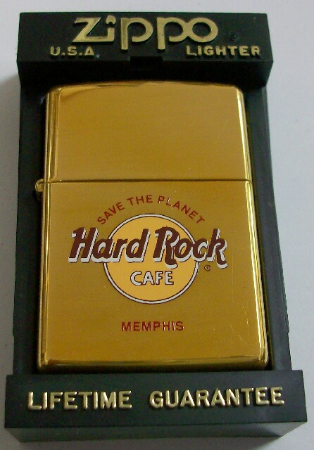 画像1: ★HRC！MEMPHIS  メンフィス店 １９９８年１１月 Solid Brass ZIPPO！未使用品