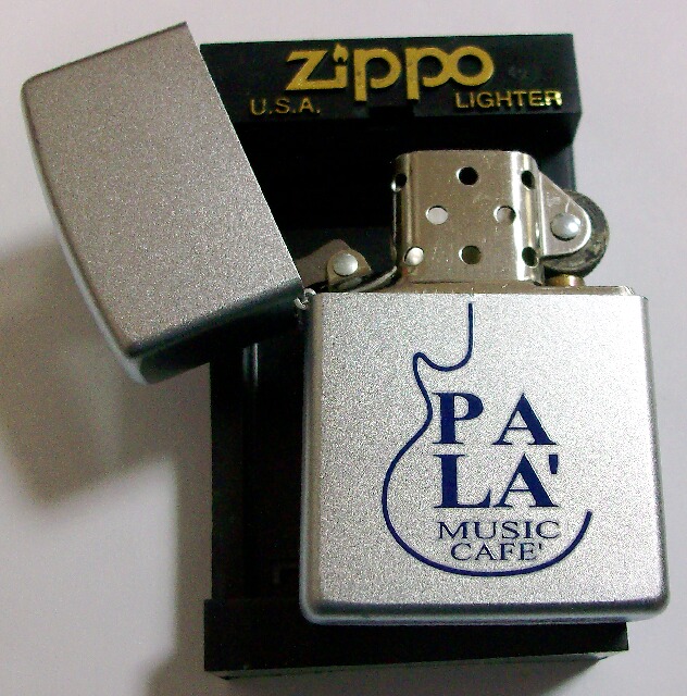 画像: ☆PA LA　MUSIC CAFE！ギターデザイン ２００５年１０月 USA ZIPPO！新品