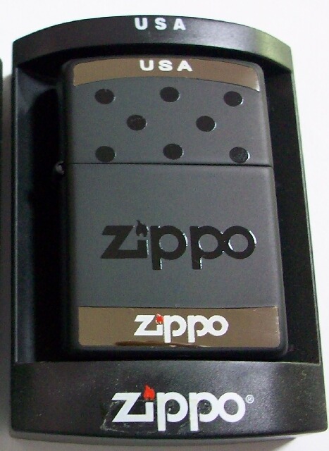 画像: ★ジッポー歴代 パッケージ箱デザイン 黒プラケース ２００２年１１月 ZIPPO！新品