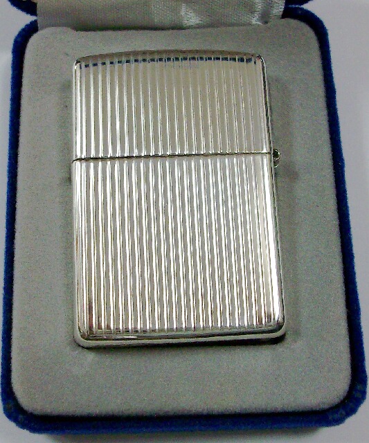 画像: 純銀！スターリング・シルバー！２００３年 銀無垢 ＃１７ エンジンタン STERLING ZIPPO！新品