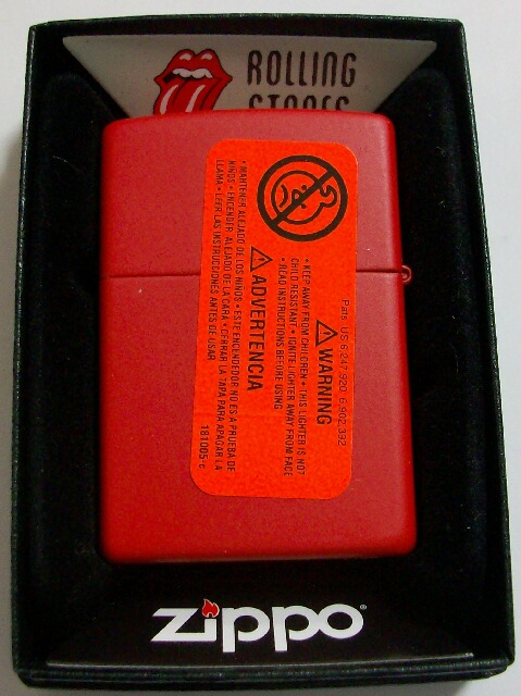 画像: ★ローリング・ストーンズ！ROLLING STONES ２０１３年 レッド ZIPPO！新品