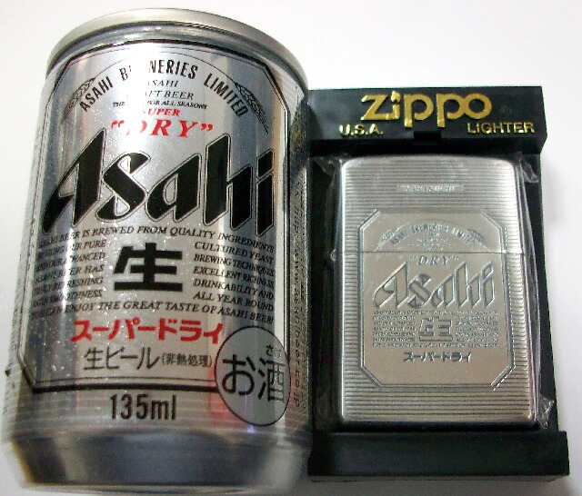 通常在庫品 【新品】アサヒ スーパードライ Zippo ジッポー 缶ビール 