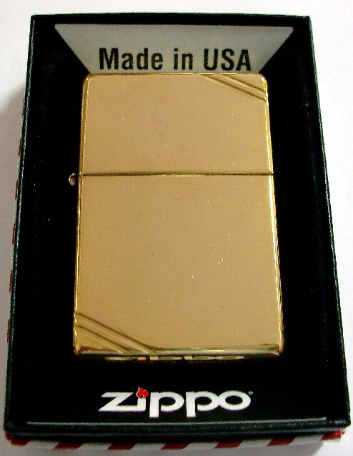 画像1: ★★＃２７０ １９３７モデル  Ｖｉｎｔａｇｅ Ｈｉｇｈ Ｐｏｌｉｓｈｓ Ｂｒａｓｓ 両面ライン ＺＩＰＰＯ！新品