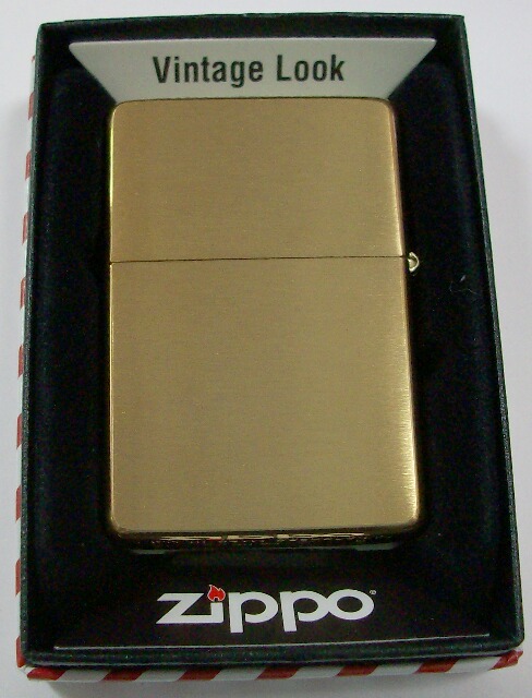 画像: ★★１９３７モデル　＃２４０ＣＣ Ｖｉｎｔａｇｅ Ｂｒｕｓｈｅｄ Ｂｒａｓｓ Wライン無し ＺＩＰＰＯ！新品