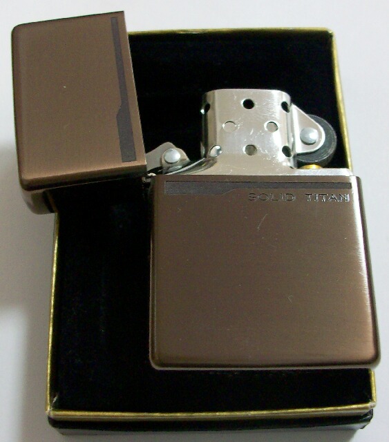 画像: ソリッドチタン！ＳＯＬＩＤ　ＴＩＴＡＮＩＵＭ　２００１　Ｐｒｏｔｏ Ｔｙｐｅ　ブラウンチタン　Ｚｉｐｐｏ！未使用品。 